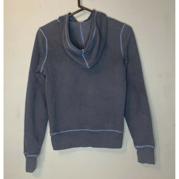 Life Is Good Hoodie Women's Sz XS Gray Cotton Fleece Drawstring Pullover - Picture 2 of 4